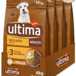 Comida seca para perros, Pack de 4 x 1,5kg, Total 6kg