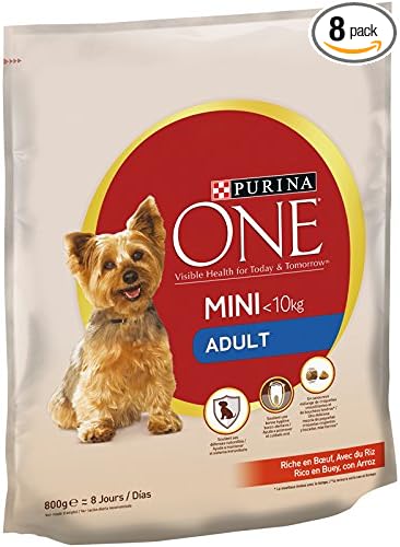 Pienso para Yorkshire Terrier con Buey y Arroz, Pack de 8 Bolsas de 800 g